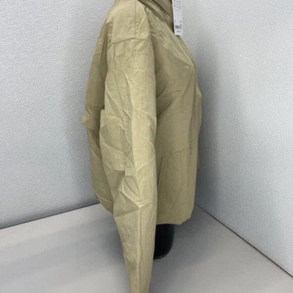 NEW ATHLETA Womens Jacket Flax Beige Size XL Everywhere Nylon Cotton Full Zip - Picture 7 of 11